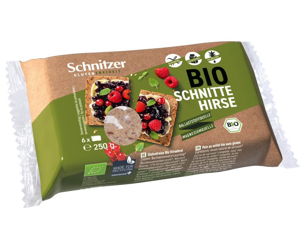 Schnitzer - Hirse Schnitten Schnittbrot glutenfrei