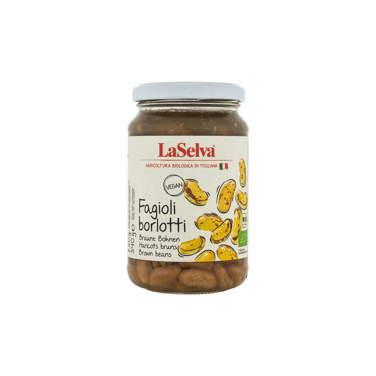 LaSelva - Braune Bohnen Borlotti gekocht