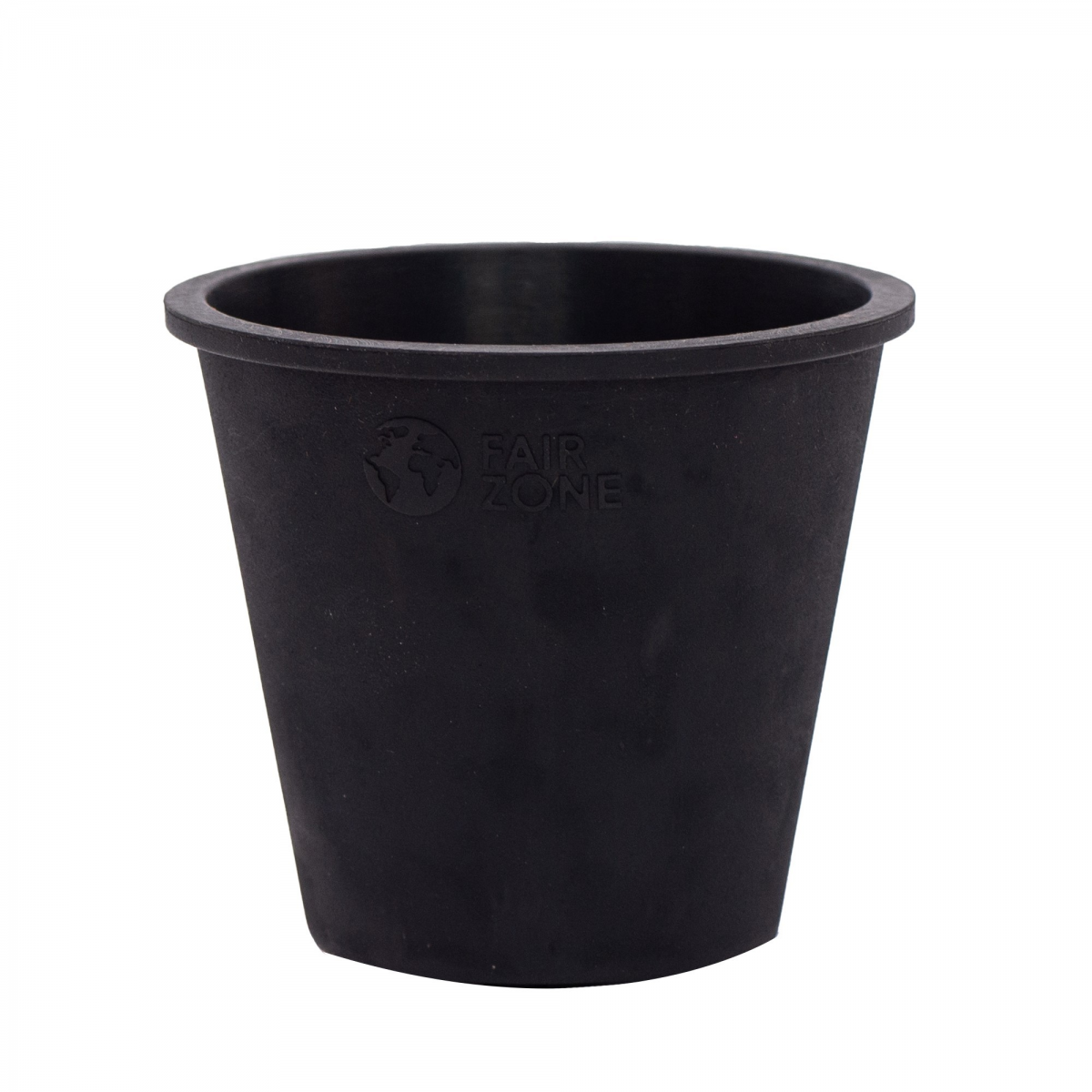 Rubber Plant Pot / Pflanztopf Black 6er