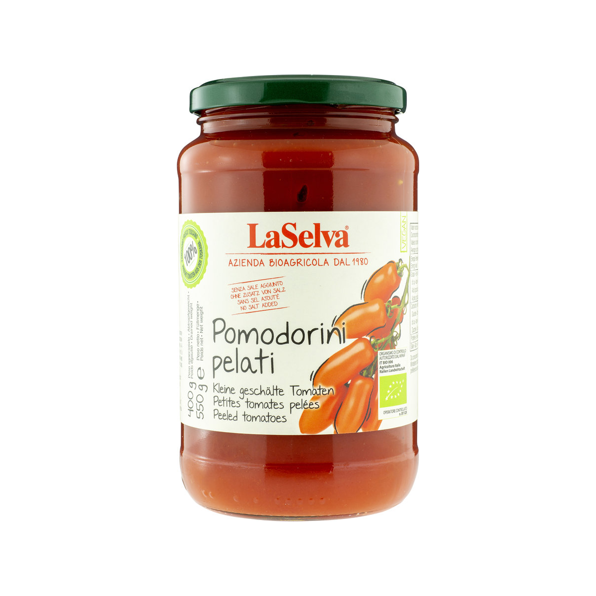 LaSelva - Kleine geschälte Tomaten Pomodorini pelati