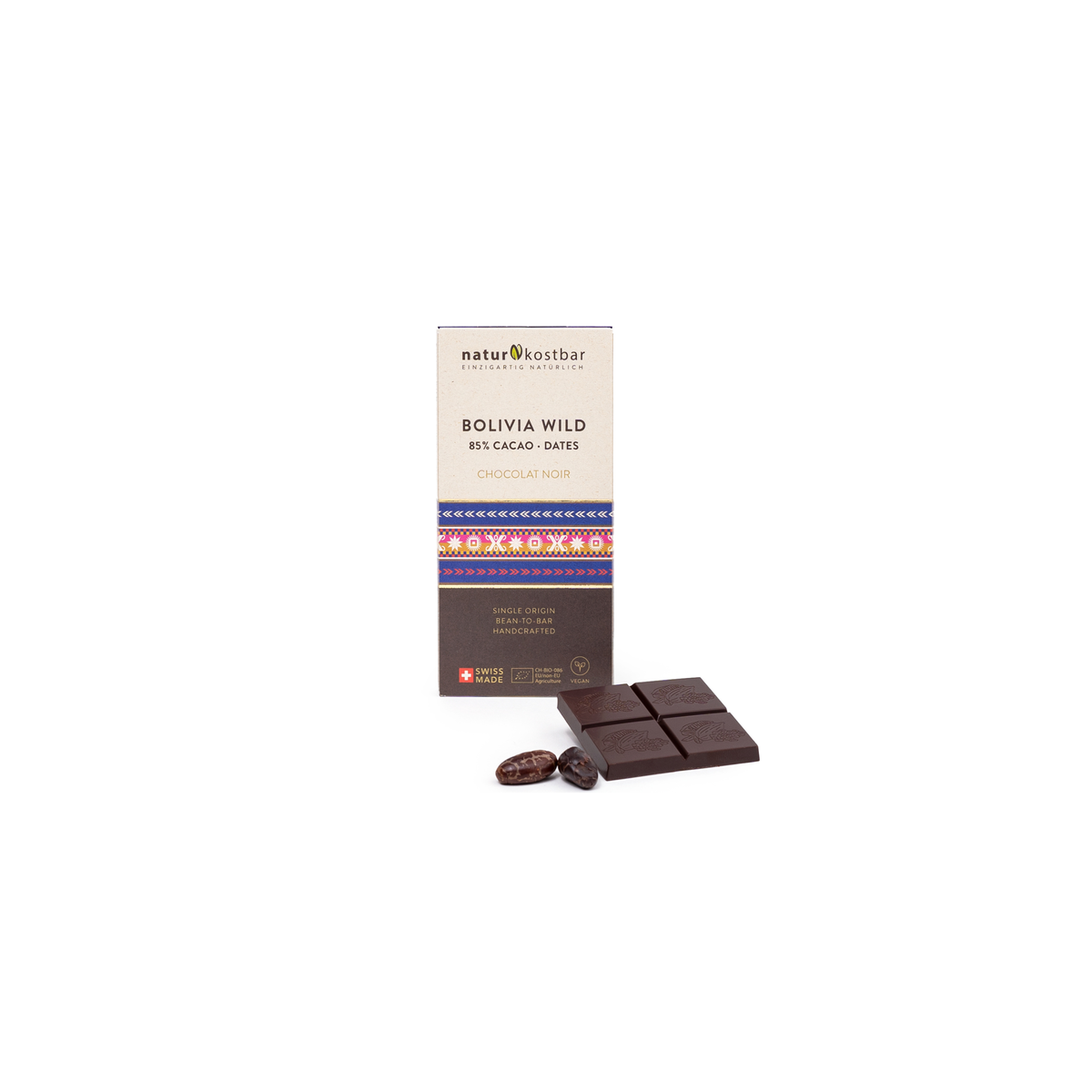 Bolivia Wild Schokolade 85% Kakao und Dattel